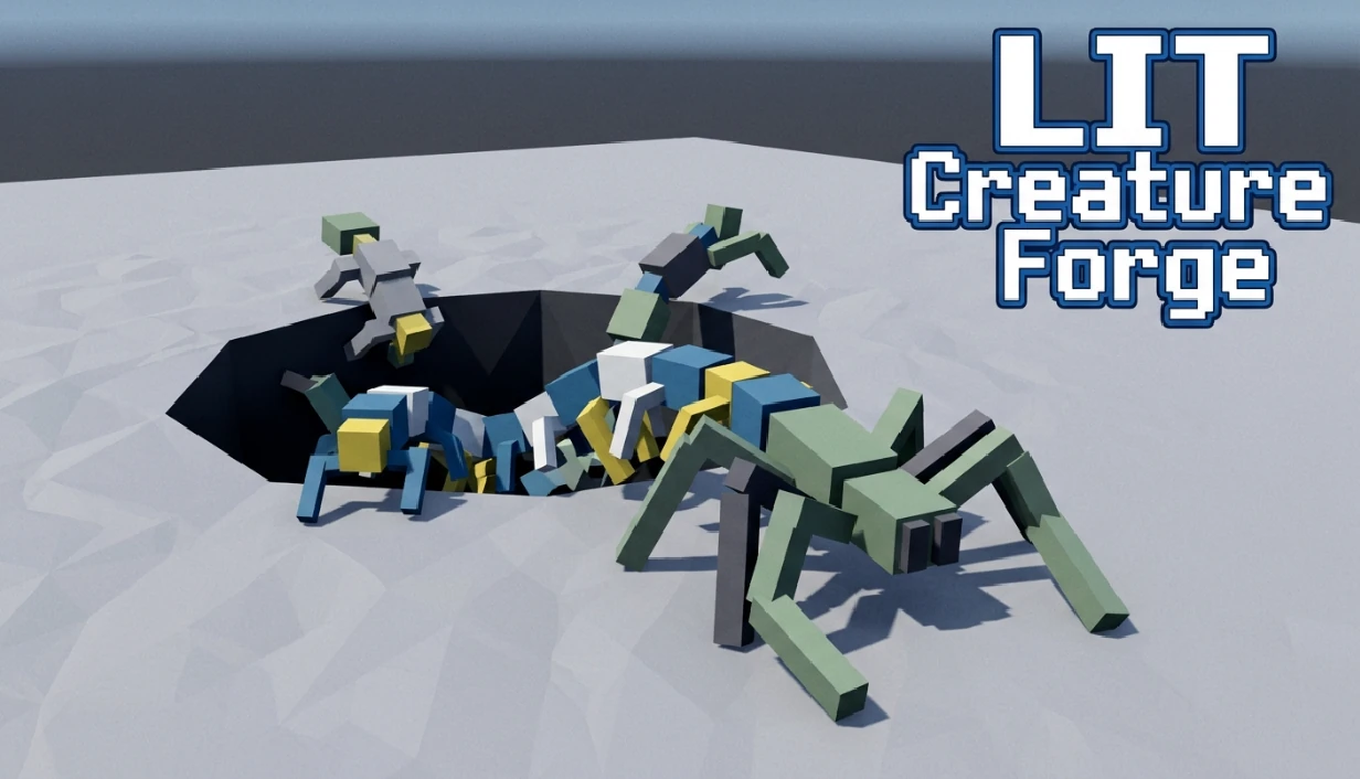 Evolved creatures in LIT Creature Forge